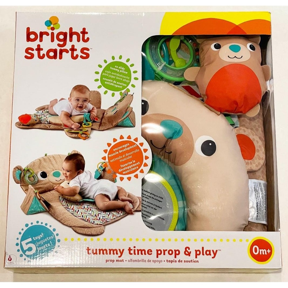 Bright Starts Baby Tummy Time Prop & Play Mat NEW